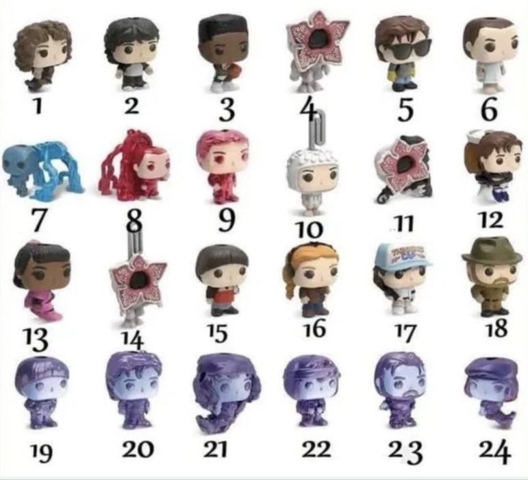 колеція фігурок stranger things,дивні дива