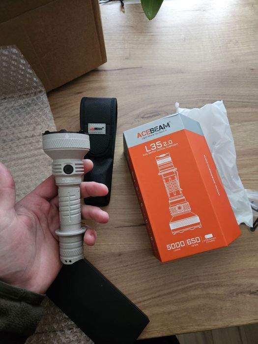 Продам тактичний ліхтарик acebeam l35 v2.0. 5000 люмен, 650 метрів
