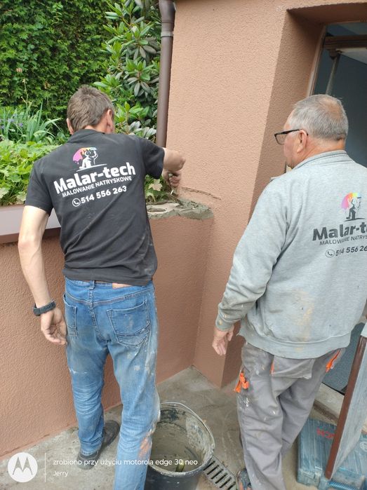 Mycie elewacji malowanie elewacji, hale .hala,natryskowo,papowanie