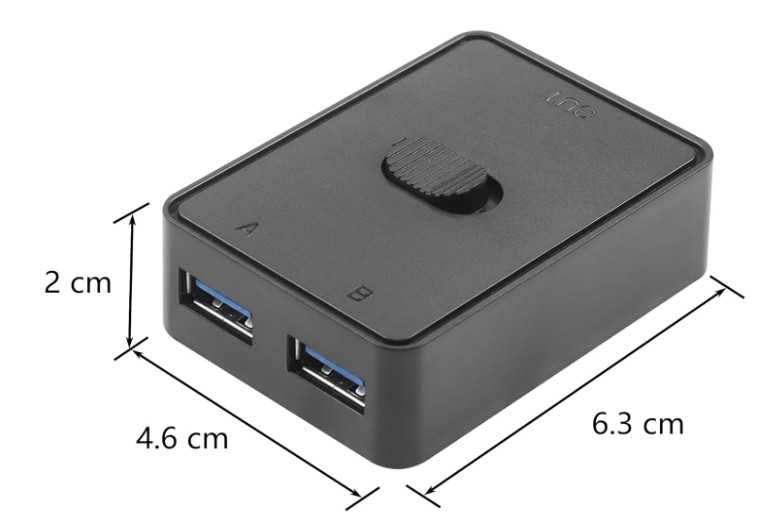 Przełącznik USB 3.0 adapter KVM USB, dwukierunkowy przełącznik 2 w  1