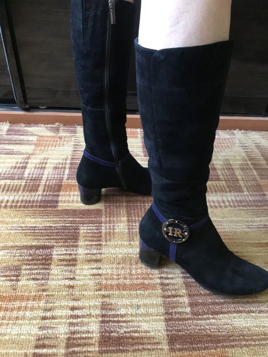 Сапоги женские зимние натуральная замша