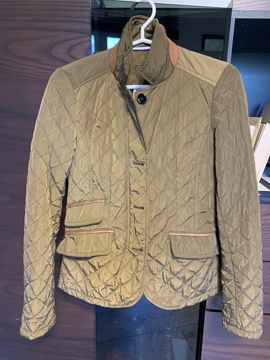 Kurtka przejściowa damska Massimo Dutti brązowo-złota r. XS