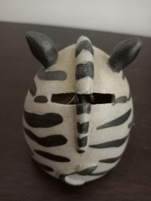 Mealheiro zebra em cerâmica