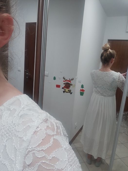 Sukienka ślubna ciążowa Happymum S