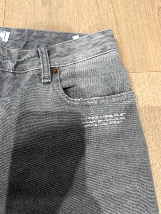 Джинсы off white (штани, heron preston, levis, stone island)