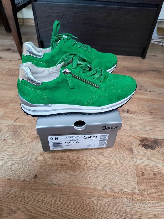 Gabor Comfort Sneakersy niskie -verde silber