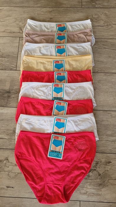 Han 9 sztuk majtek bawełnianych 3XL Nowe kolorowe kwiat
