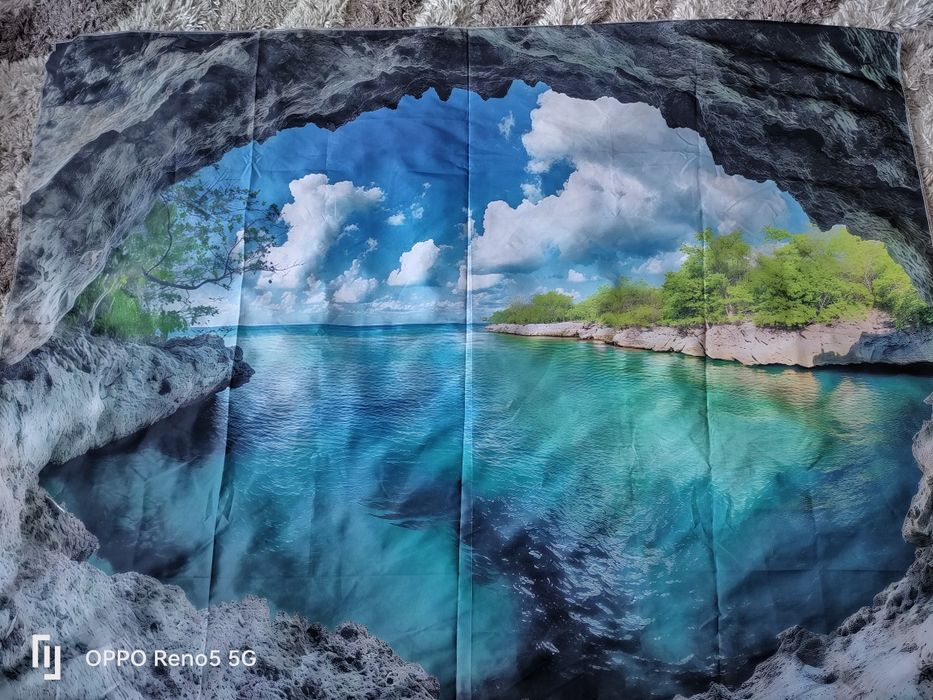Obrus fototapeta, 175x130 cm, narzuta na łóżko, NOWY