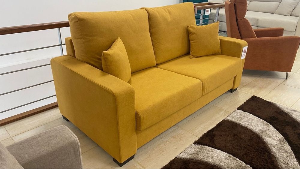 Sofá-Cama Italiano OK Sofás EVA | 3 Lugares | Cama de Casal | Como Novo