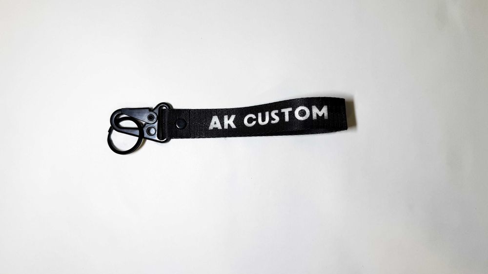 Smycz Brelok AK Custom | Czarna | Solidny Karabińczyk