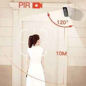 Câmara de vigilância 1080P wifi IR exterior com bateria 11500mAh