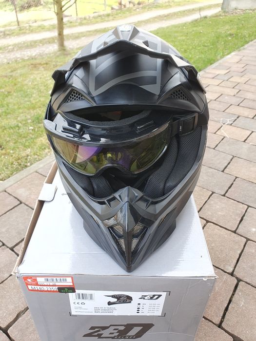 Kask ZED X1.9 S quad enduro cross + gogle jak nowy