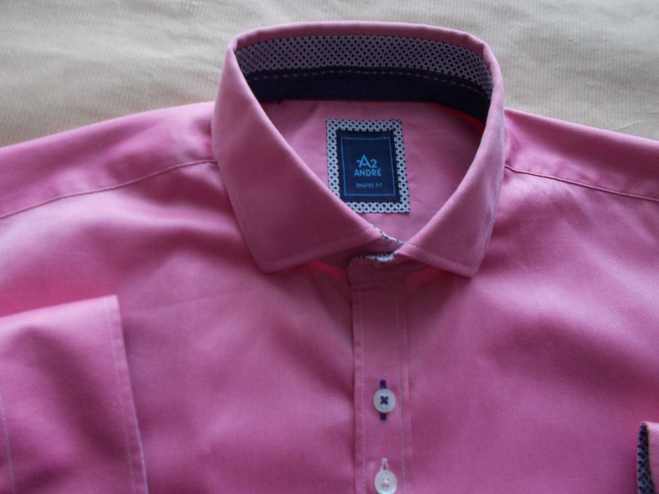 M A2 ANDRE Exclusive Nowa Designerska Koszula Męska M 40 cm, Irlandia