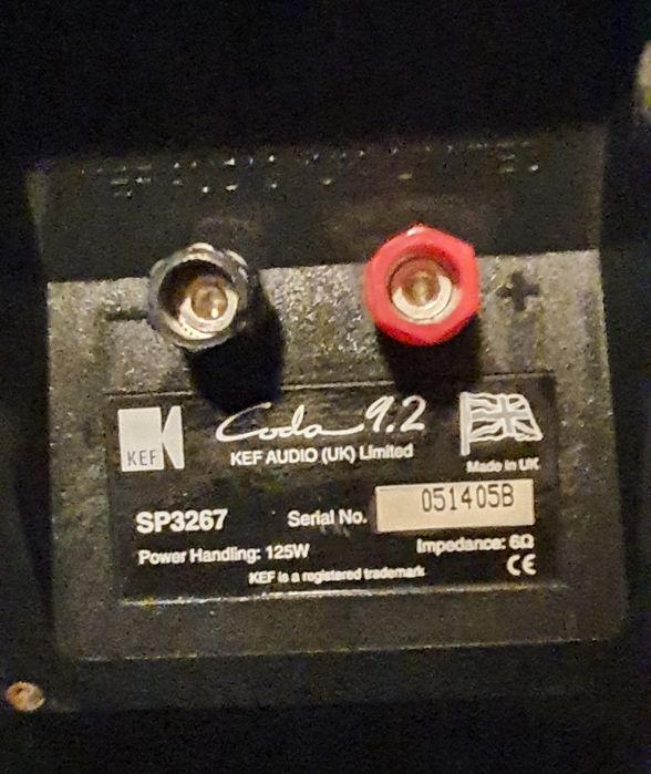 Colunas KEF Coda 9.2 em excelente estado