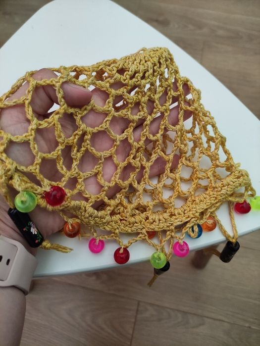 Karnawał, ażurowe nakrycie na głowę boho , sesja zdjęciowa, Halloween,