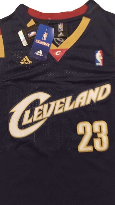 LeBron James Cavaliers Jersey Adidas Nowa Metka NBA Retro M koszykówka czarny czerwony