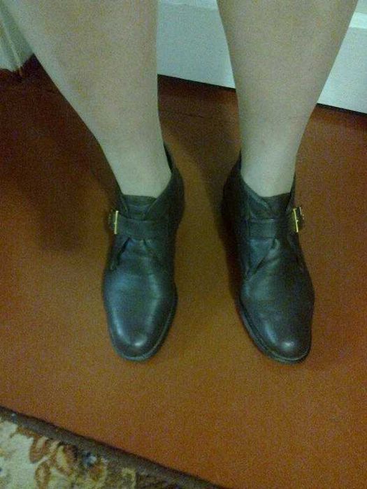 Мягенькие кожаные ботинки (ст.24,5 см) бразилия