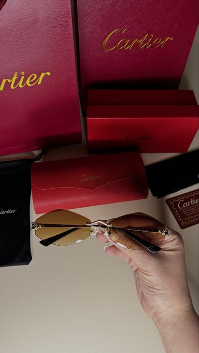 Окуляри очки Cartier panthere ромби з поляризацією