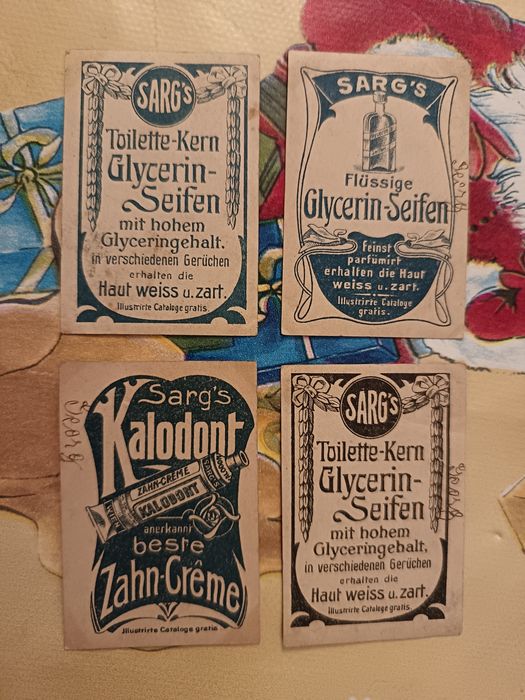 Cartões publicidade colecionáveis