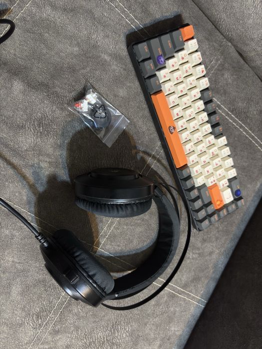 Клавіатура ZIYOULANG K68 та навушники Bloody g521 Black, Комплект