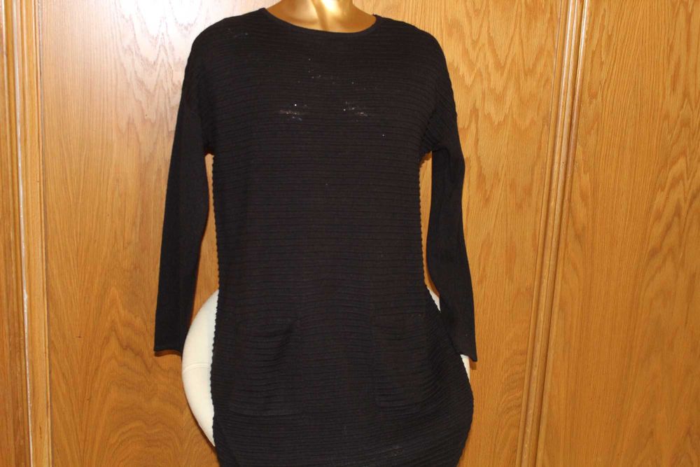 Vestido de Malha Preto com cinto (sem uso)