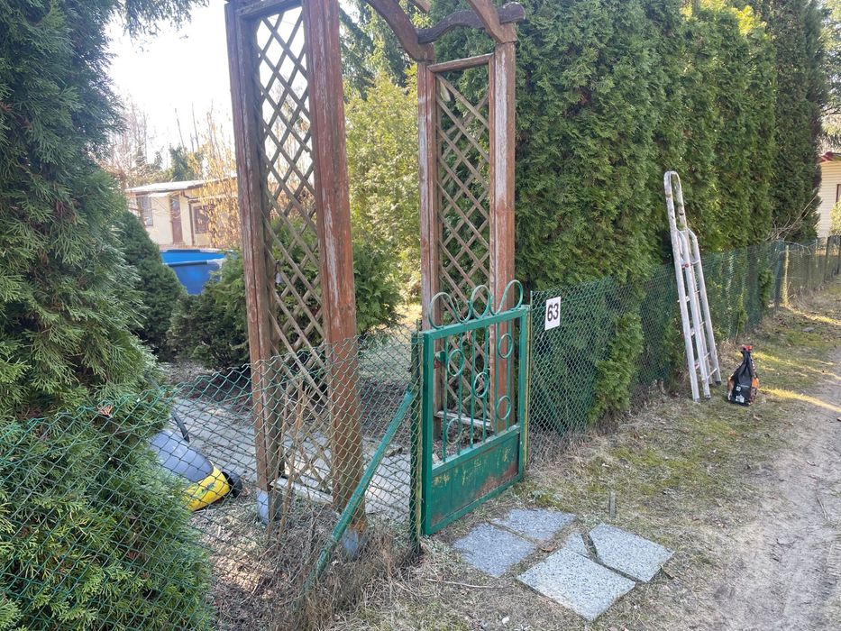 Działka ROD Łódź 300m murowany domek