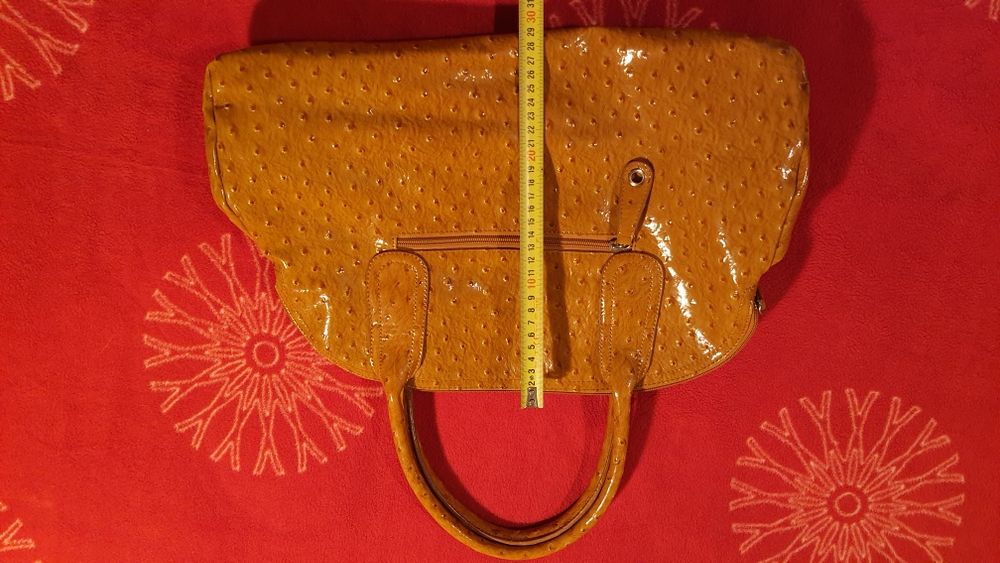 Torba lakierowany struś David Jones