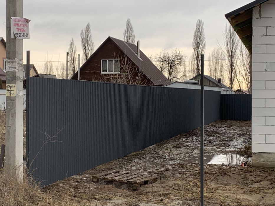 Забори ворота +калітки Монтаж Вишгород !!!