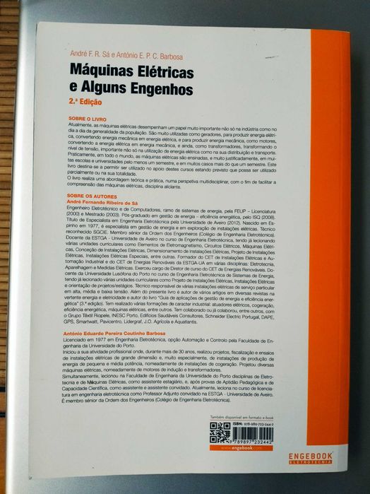 Vendo livro "Máquinas Elétricas e Alguns Engenhos"