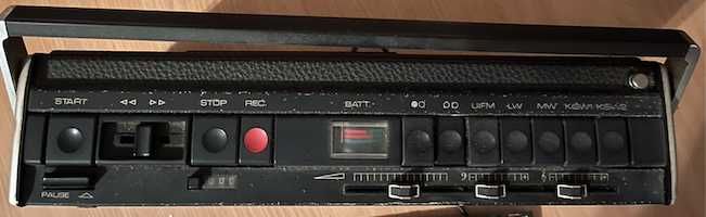 Radio/ gravador + leitor de cassetes