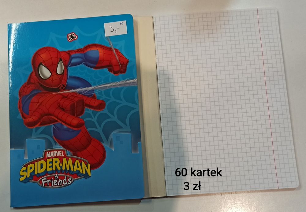Zeszyt kratka 60 spiderman.