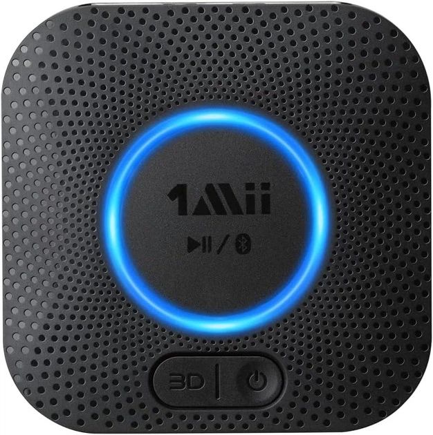 Bluetooth-приймач 1Mii B06 Plus, бездротовий аудіоадаптер HiFi Чорний