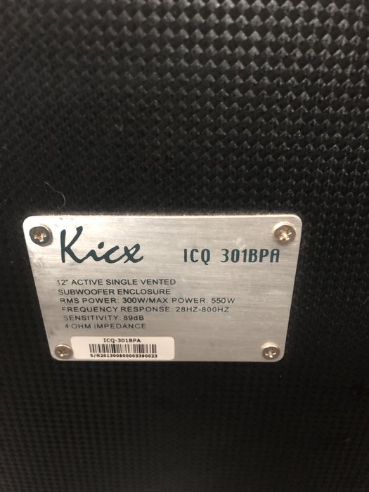 Продам сабвуфер Kicx