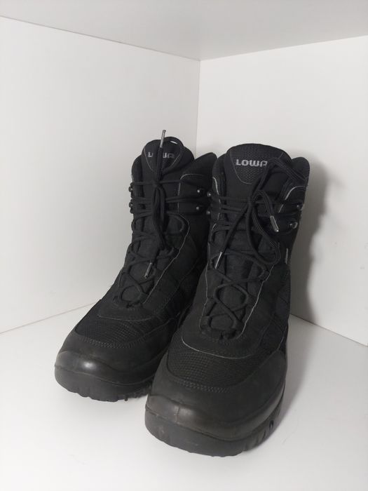 мужские зимние трекинговые ботинки берцы lowa trident gore tex