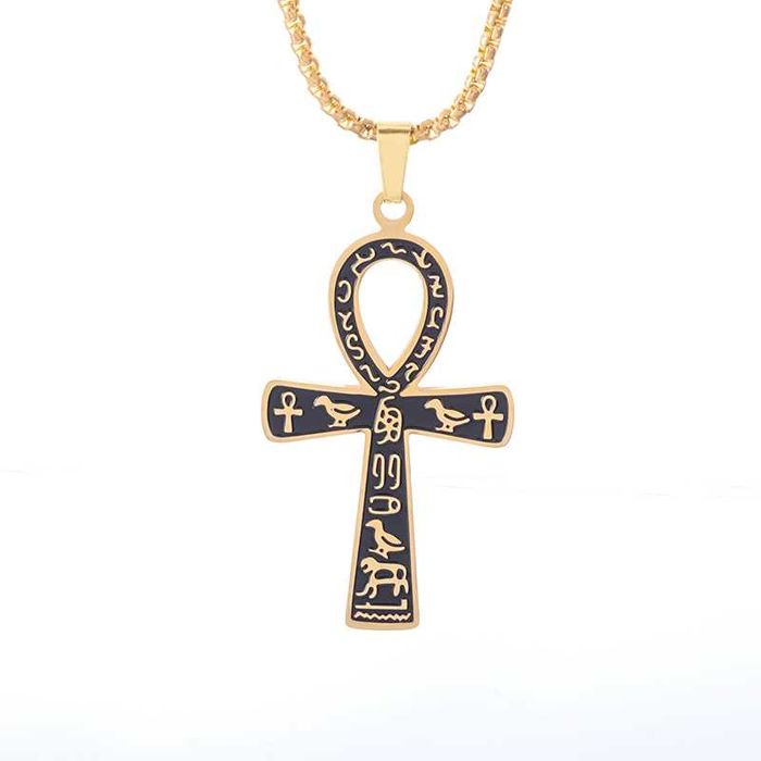 Ankh cruz pingente colar