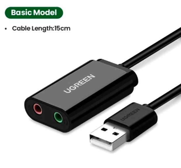 Звуковая карта Ugreen USB 2.0 внешняя