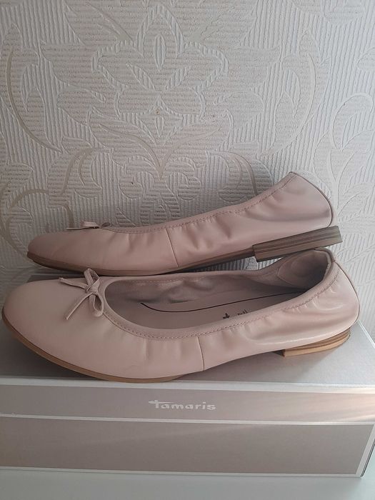 Балетки Tamaris женские кожаные.
