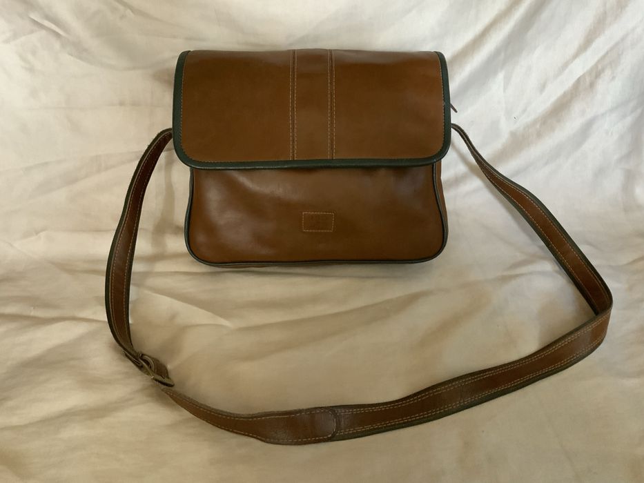 Мужская большая кожаная сумка-почтальенка, бренд Into the Wild