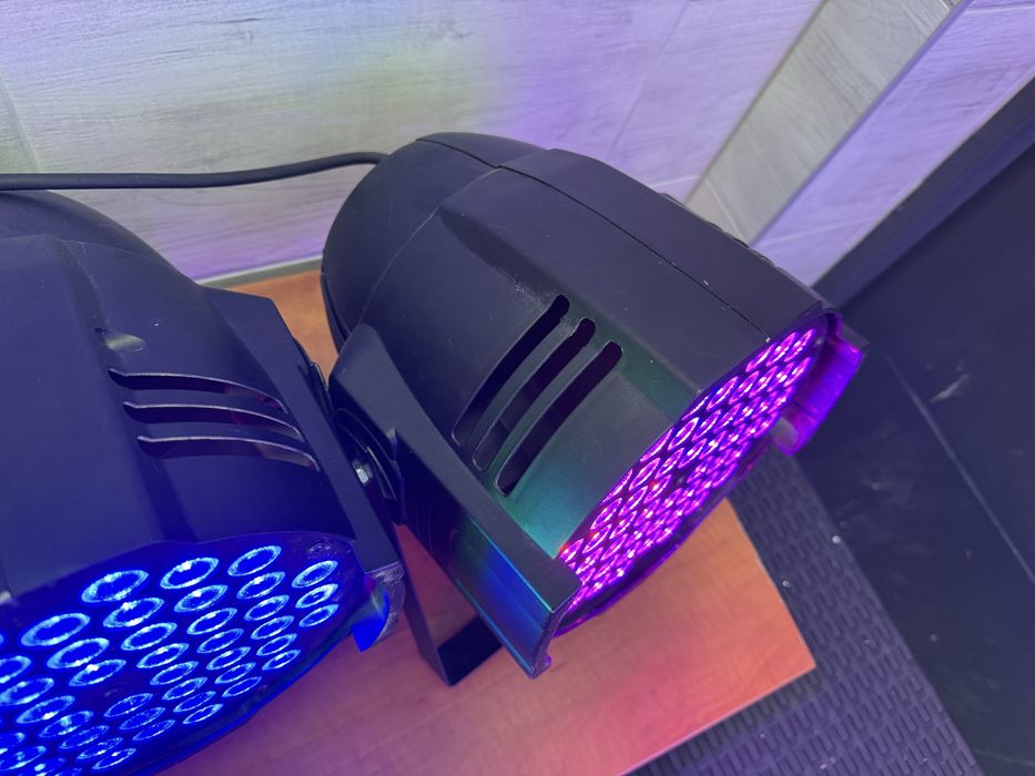 Set 4x Reflektor par 64 54x led okazja prawdziwa moc mocne cena za set