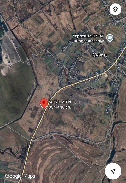 Земельна ділянка с. Сувид, Вишгородський р-н.