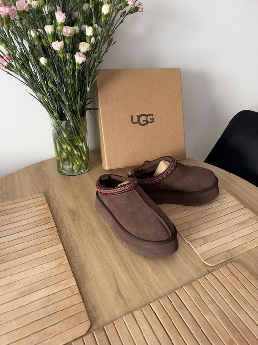 UGG Tazz Chocolate Dark Brown Platform Platforma
