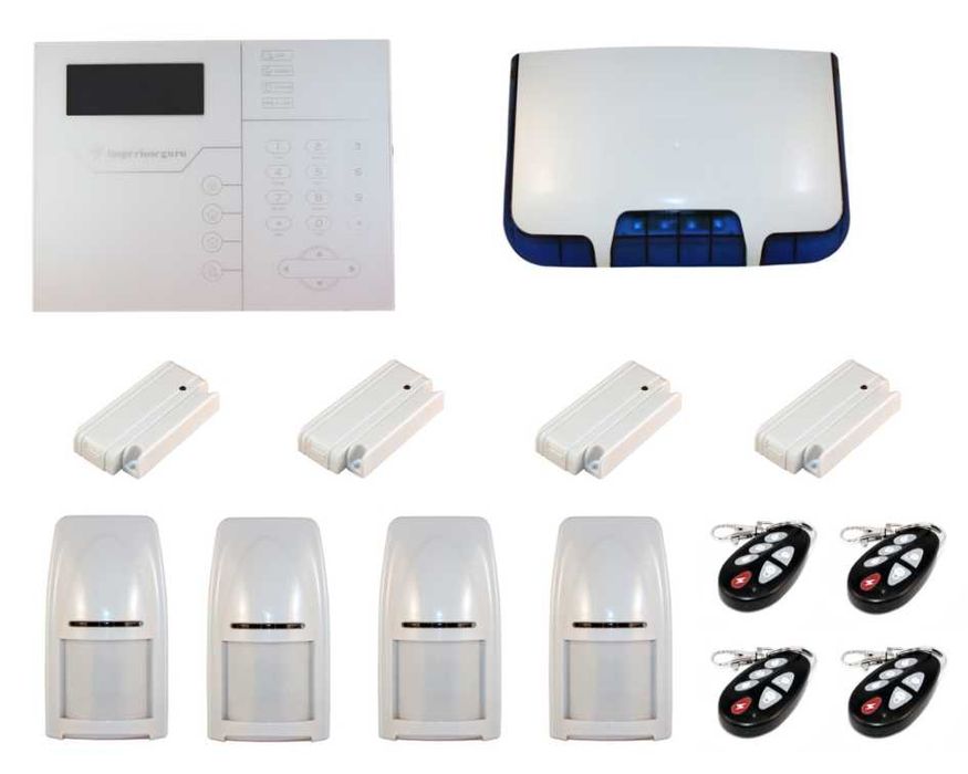 Kit Alarme Profissional GSM Sem Fios (Novo) – S/ Mensalidades