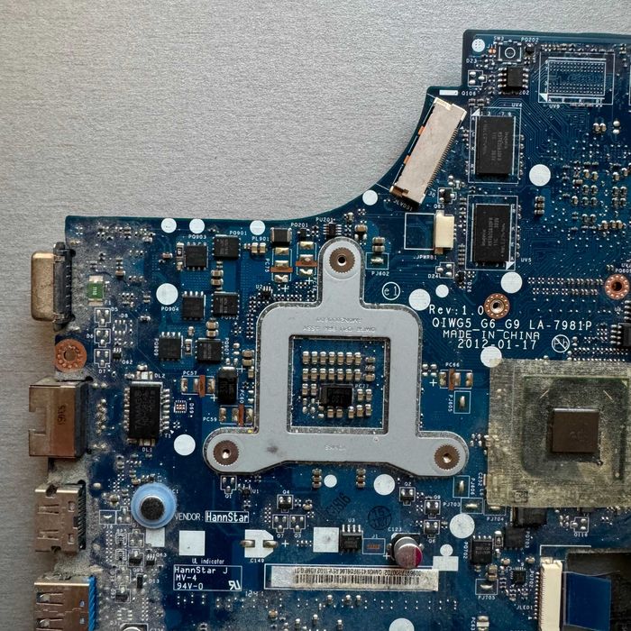 Материнська плата Lenovo G580 LA-7981P