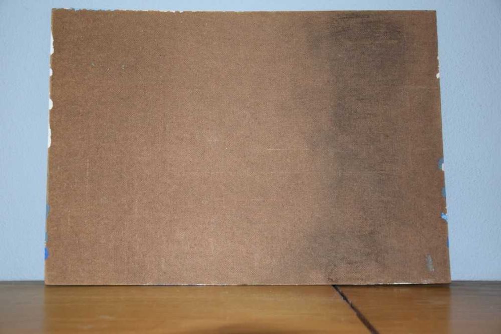 Quadro pintado pelos índios da Amazónia brasileira (assinado pelo autor)