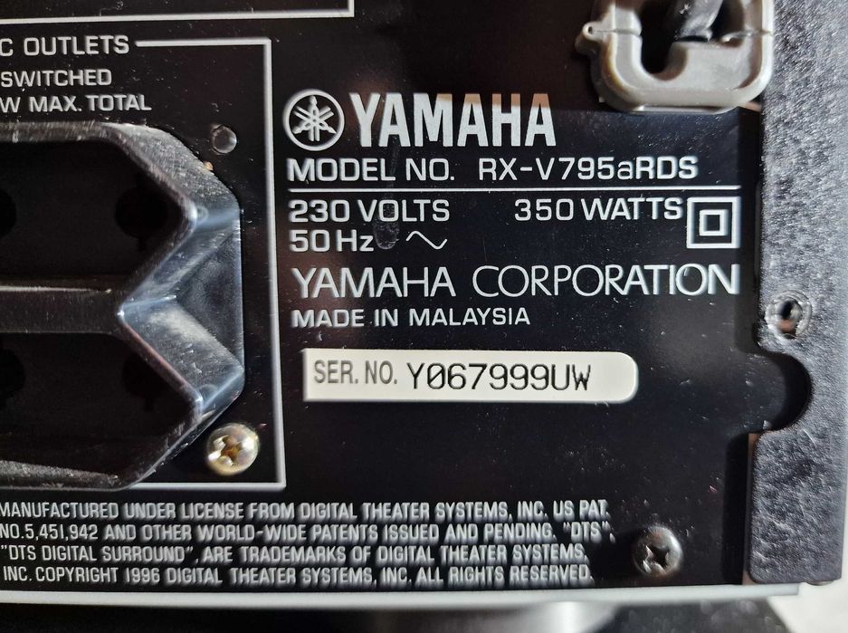 Amplificador Yamaha 350 Watts, AV Receiver_Mod RX - V795ARDS64741248073729122