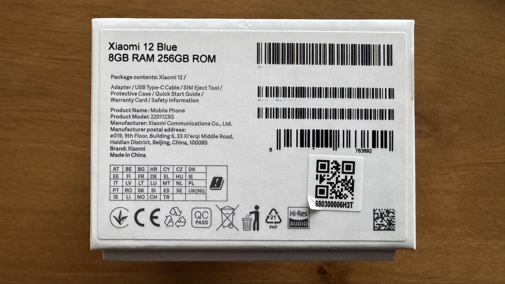 Xiaomi 12  8GB 256GB