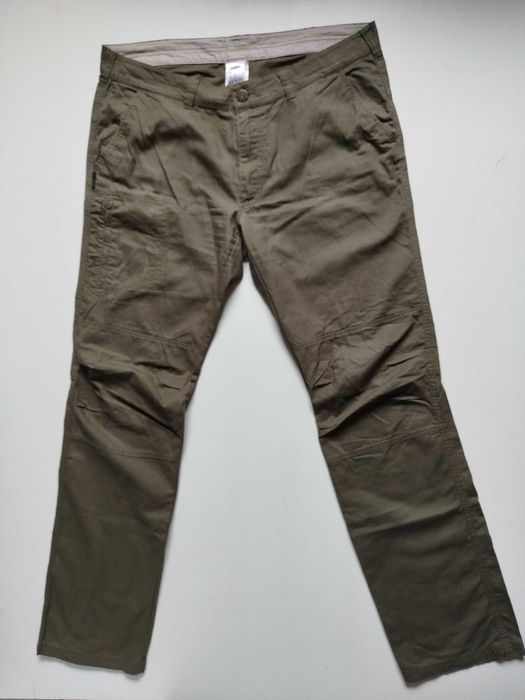 Spodnie męskie  oliwkowe bawełna Decathlon  L