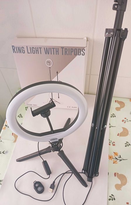 Ring light como novo