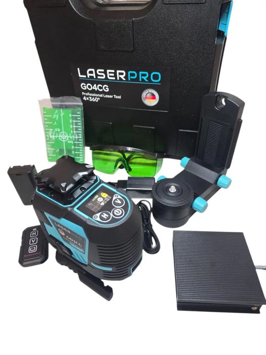 Лазерний рівень нівелір Laser Pro G04CG 2 акумулятора кейс