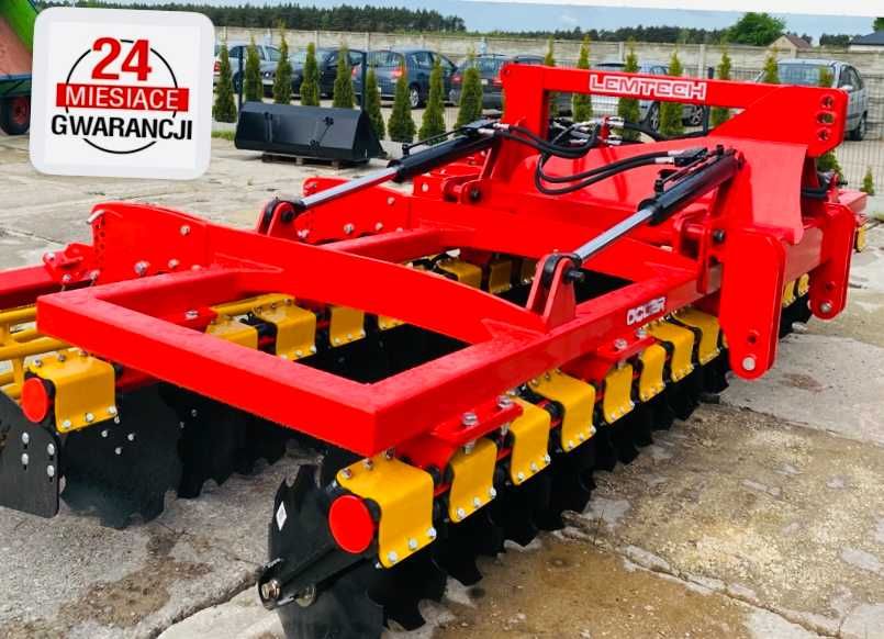 Brona talerzowa składana hydraulicznie LEMTECH 4metry agregat głębosz